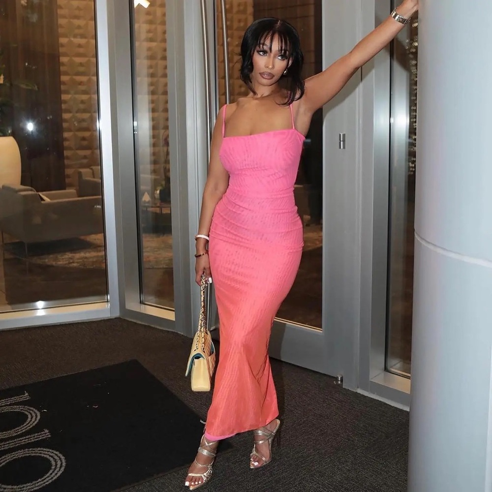 House Of Cb Calista Ombré Dress